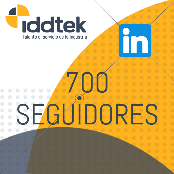 Iddtek tiene 700 seguidores en LinkedIn